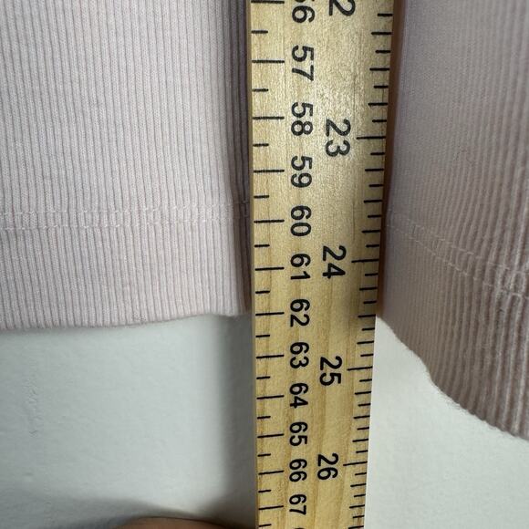 JAMES PERSE Standard Ribbed Tank Top Blush Pink Size 2 Medium Stretch Casual - Picture 5 of 6